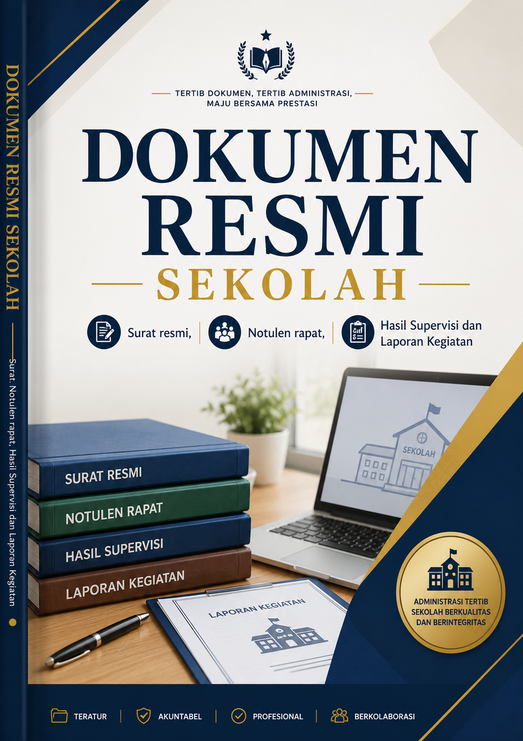 Dokumen Resmi Sekolah ; Surat resmi, Notulen rapat, Hasil Supervisi dan Laporan Kegiatan